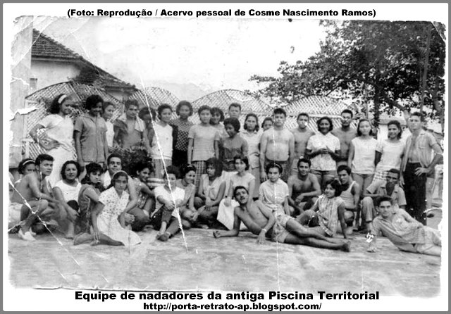 Nadadores da antiga Piscina Territorial